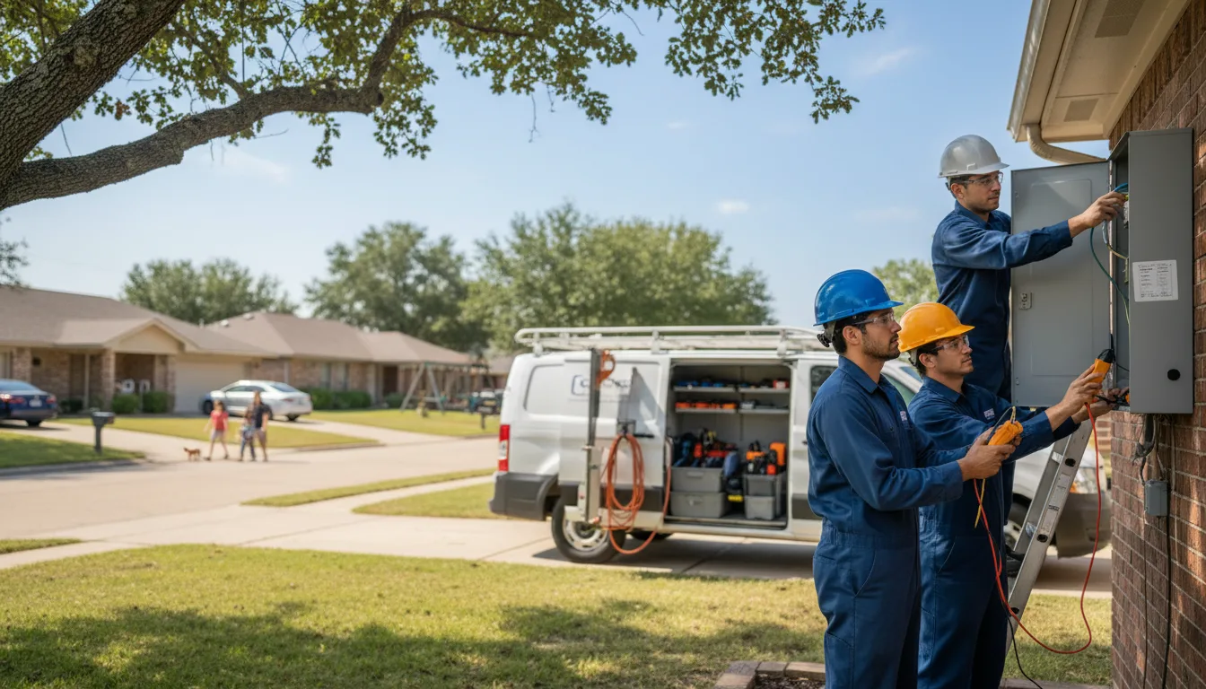 Certified electrician providing emergency electrical services in Mclean, IL